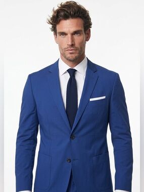 🧨 International Laundry‎ Men’s Blazer 40R | Bold Blue Fit for a Boss